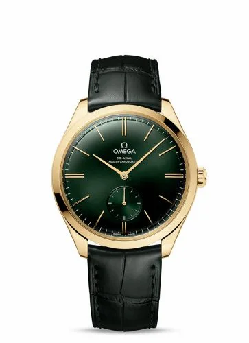 Omega De Ville Trésor Master Chronometer Small Seconds Yellow Gold / Green 435.53.40.21.10.001 (43553402110001)